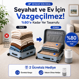 Travelly Vakumlu Valiz Torbası Seti