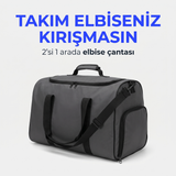 Travelly 2si 1 arada elbise çantası ve omuz seyahat çantası