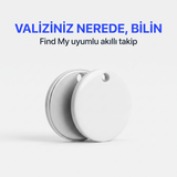 Travelly bavul takip cihazı Find My uyumlu akıllı bulucu